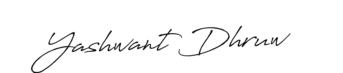 Also we have Yashwant Dhruw name is the best signature style. Create professional handwritten signature collection using Antro_Vectra_Bolder autograph style. Yashwant Dhruw signature style 7 images and pictures png
