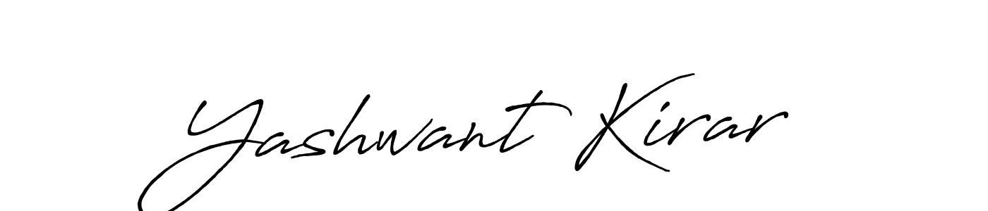 The best way (Antro_Vectra_Bolder) to make a short signature is to pick only two or three words in your name. The name Yashwant Kirar include a total of six letters. For converting this name. Yashwant Kirar signature style 7 images and pictures png