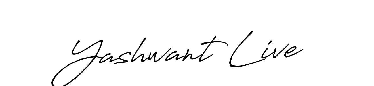 How to make Yashwant Live signature? Antro_Vectra_Bolder is a professional autograph style. Create handwritten signature for Yashwant Live name. Yashwant Live signature style 7 images and pictures png