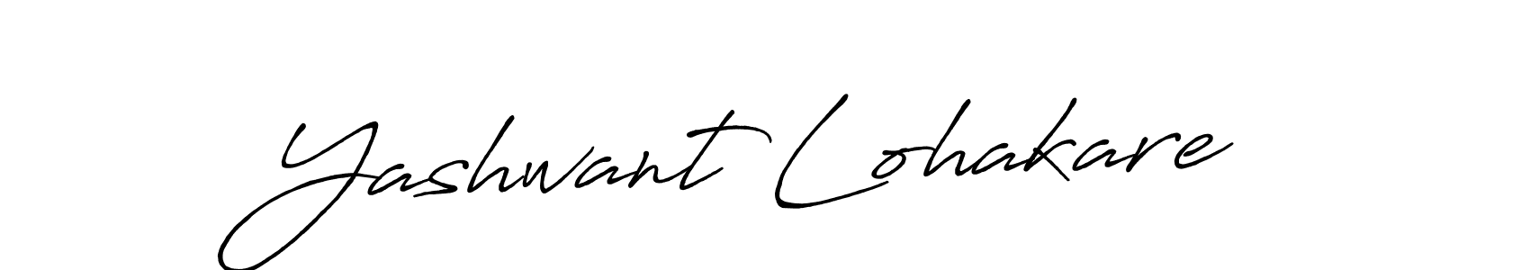 How to make Yashwant Lohakare signature? Antro_Vectra_Bolder is a professional autograph style. Create handwritten signature for Yashwant Lohakare name. Yashwant Lohakare signature style 7 images and pictures png