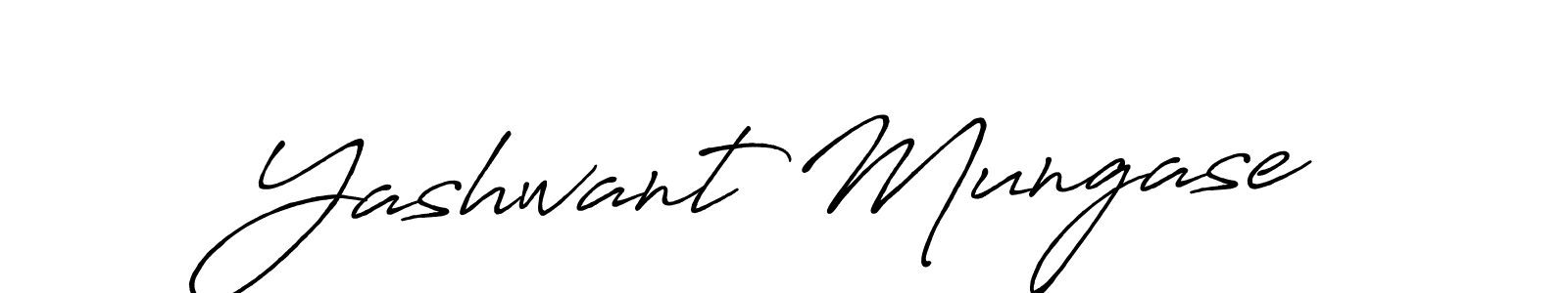 if you are searching for the best signature style for your name Yashwant Mungase. so please give up your signature search. here we have designed multiple signature styles  using Antro_Vectra_Bolder. Yashwant Mungase signature style 7 images and pictures png