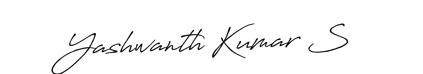 It looks lik you need a new signature style for name Yashwanth Kumar S. Design unique handwritten (Antro_Vectra_Bolder) signature with our free signature maker in just a few clicks. Yashwanth Kumar S signature style 7 images and pictures png