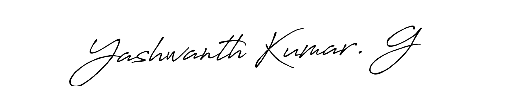 It looks lik you need a new signature style for name Yashwanth Kumar. G. Design unique handwritten (Antro_Vectra_Bolder) signature with our free signature maker in just a few clicks. Yashwanth Kumar. G signature style 7 images and pictures png