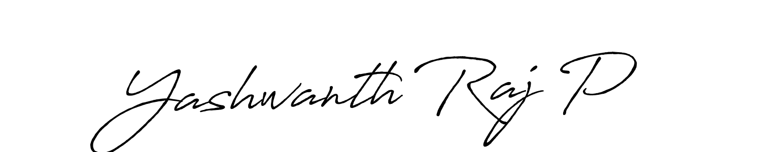 Create a beautiful signature design for name Yashwanth Raj P. With this signature (Antro_Vectra_Bolder) fonts, you can make a handwritten signature for free. Yashwanth Raj P signature style 7 images and pictures png