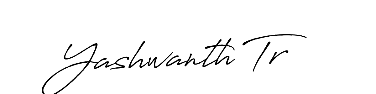 Design your own signature with our free online signature maker. With this signature software, you can create a handwritten (Antro_Vectra_Bolder) signature for name Yashwanth Tr. Yashwanth Tr signature style 7 images and pictures png