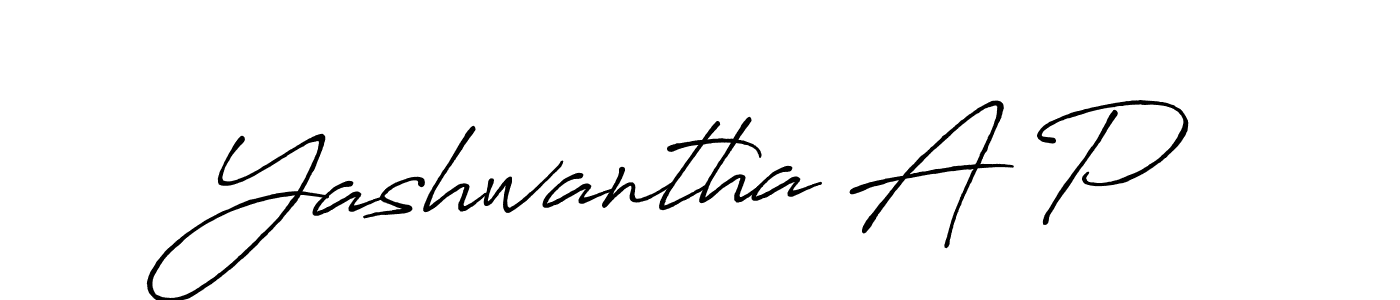 How to Draw Yashwantha A P signature style? Antro_Vectra_Bolder is a latest design signature styles for name Yashwantha A P. Yashwantha A P signature style 7 images and pictures png
