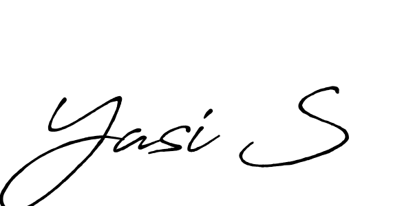 It looks lik you need a new signature style for name Yasi S. Design unique handwritten (Antro_Vectra_Bolder) signature with our free signature maker in just a few clicks. Yasi S signature style 7 images and pictures png