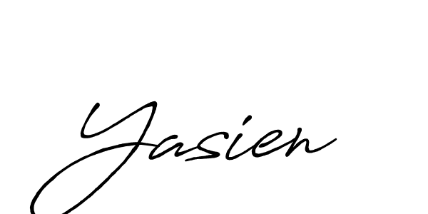 Create a beautiful signature design for name Yasien. With this signature (Antro_Vectra_Bolder) fonts, you can make a handwritten signature for free. Yasien signature style 7 images and pictures png