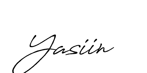 Design your own signature with our free online signature maker. With this signature software, you can create a handwritten (Antro_Vectra_Bolder) signature for name Yasiin. Yasiin signature style 7 images and pictures png