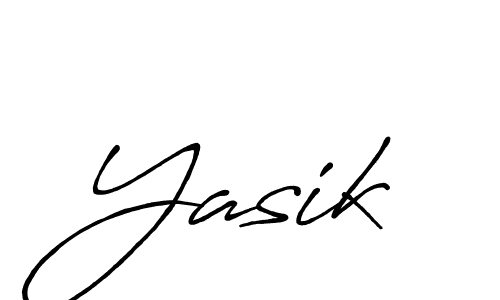 Also we have Yasik name is the best signature style. Create professional handwritten signature collection using Antro_Vectra_Bolder autograph style. Yasik signature style 7 images and pictures png