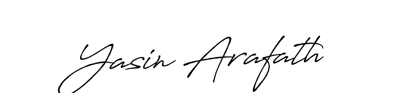 How to make Yasin Arafath name signature. Use Antro_Vectra_Bolder style for creating short signs online. This is the latest handwritten sign. Yasin Arafath signature style 7 images and pictures png