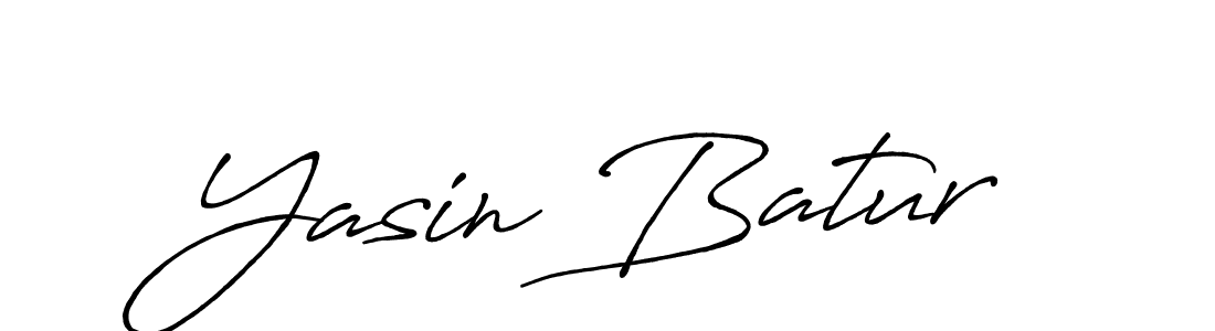 Create a beautiful signature design for name Yasin Batur. With this signature (Antro_Vectra_Bolder) fonts, you can make a handwritten signature for free. Yasin Batur signature style 7 images and pictures png