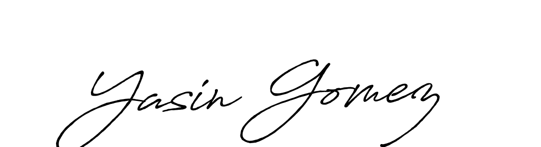 Use a signature maker to create a handwritten signature online. With this signature software, you can design (Antro_Vectra_Bolder) your own signature for name Yasin Gomez. Yasin Gomez signature style 7 images and pictures png