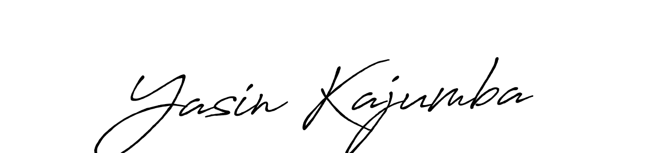 Create a beautiful signature design for name Yasin Kajumba. With this signature (Antro_Vectra_Bolder) fonts, you can make a handwritten signature for free. Yasin Kajumba signature style 7 images and pictures png