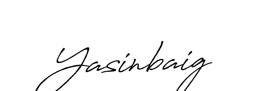 Use a signature maker to create a handwritten signature online. With this signature software, you can design (Antro_Vectra_Bolder) your own signature for name Yasinbaig. Yasinbaig signature style 7 images and pictures png