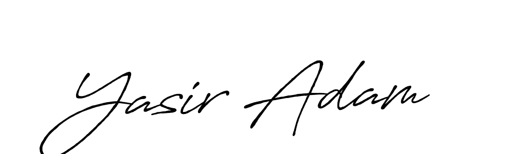 Design your own signature with our free online signature maker. With this signature software, you can create a handwritten (Antro_Vectra_Bolder) signature for name Yasir Adam. Yasir Adam signature style 7 images and pictures png