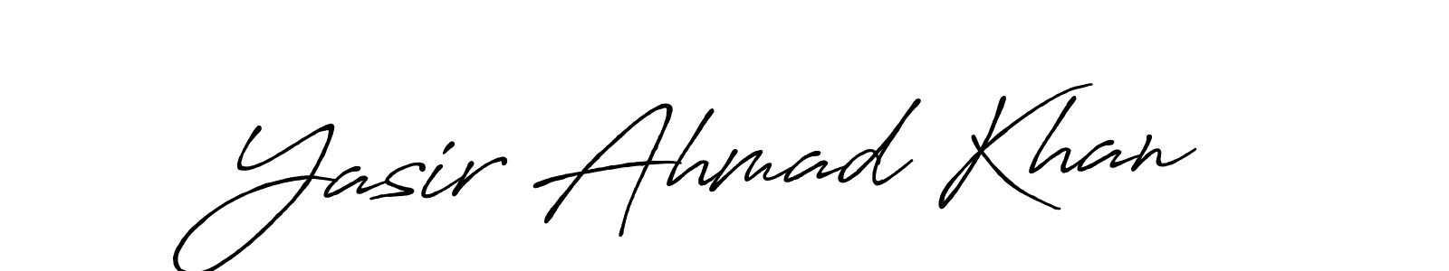 Antro_Vectra_Bolder is a professional signature style that is perfect for those who want to add a touch of class to their signature. It is also a great choice for those who want to make their signature more unique. Get Yasir Ahmad Khan name to fancy signature for free. Yasir Ahmad Khan signature style 7 images and pictures png