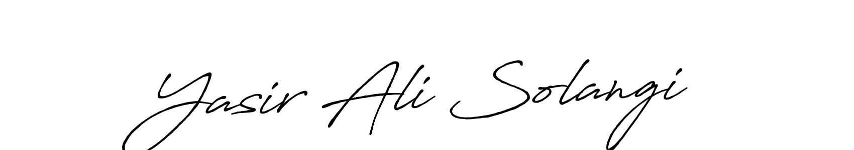 Make a short Yasir Ali Solangi signature style. Manage your documents anywhere anytime using Antro_Vectra_Bolder. Create and add eSignatures, submit forms, share and send files easily. Yasir Ali Solangi signature style 7 images and pictures png