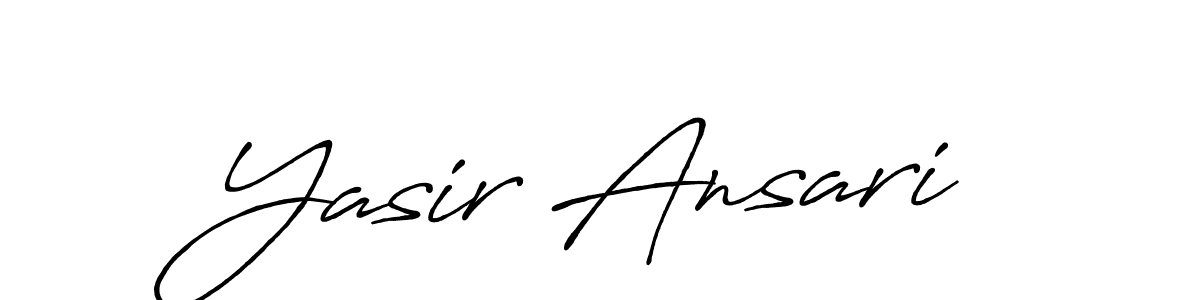 It looks lik you need a new signature style for name Yasir Ansari. Design unique handwritten (Antro_Vectra_Bolder) signature with our free signature maker in just a few clicks. Yasir Ansari signature style 7 images and pictures png