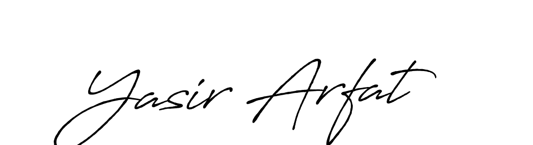 It looks lik you need a new signature style for name Yasir Arfat. Design unique handwritten (Antro_Vectra_Bolder) signature with our free signature maker in just a few clicks. Yasir Arfat signature style 7 images and pictures png