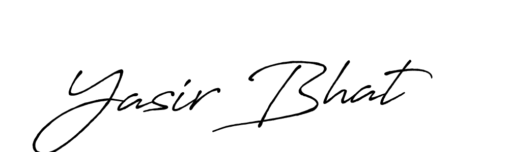 Yasir Bhat stylish signature style. Best Handwritten Sign (Antro_Vectra_Bolder) for my name. Handwritten Signature Collection Ideas for my name Yasir Bhat. Yasir Bhat signature style 7 images and pictures png