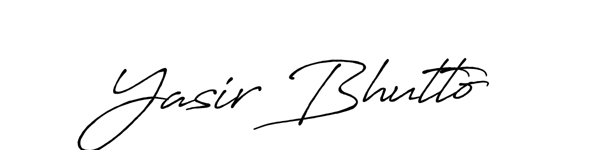 Make a short Yasir Bhutto signature style. Manage your documents anywhere anytime using Antro_Vectra_Bolder. Create and add eSignatures, submit forms, share and send files easily. Yasir Bhutto signature style 7 images and pictures png