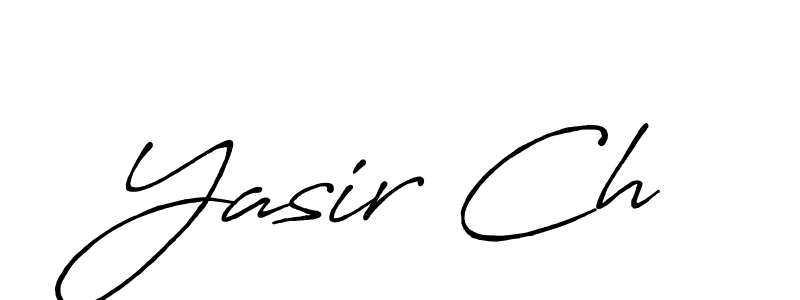 Also You can easily find your signature by using the search form. We will create Yasir Ch name handwritten signature images for you free of cost using Antro_Vectra_Bolder sign style. Yasir Ch signature style 7 images and pictures png