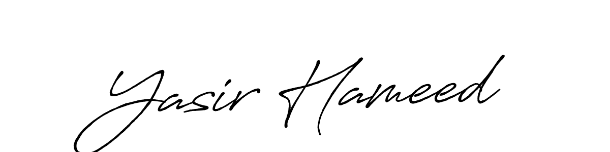 You can use this online signature creator to create a handwritten signature for the name Yasir Hameed. This is the best online autograph maker. Yasir Hameed signature style 7 images and pictures png