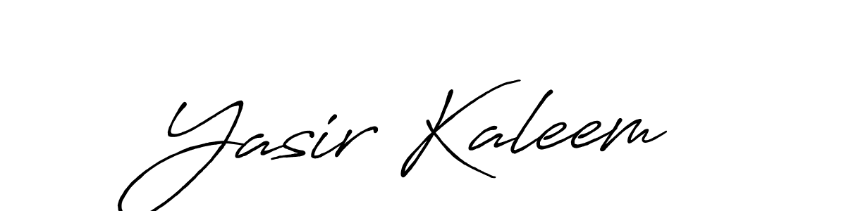 Yasir Kaleem stylish signature style. Best Handwritten Sign (Antro_Vectra_Bolder) for my name. Handwritten Signature Collection Ideas for my name Yasir Kaleem. Yasir Kaleem signature style 7 images and pictures png