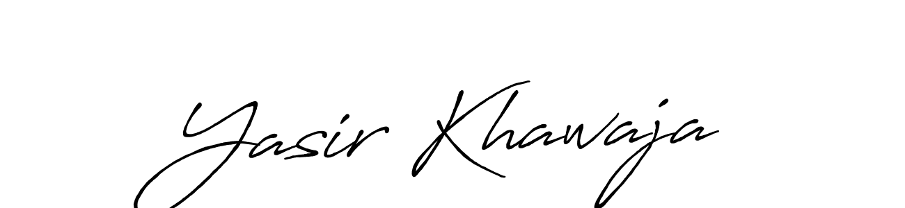 if you are searching for the best signature style for your name Yasir Khawaja. so please give up your signature search. here we have designed multiple signature styles  using Antro_Vectra_Bolder. Yasir Khawaja signature style 7 images and pictures png