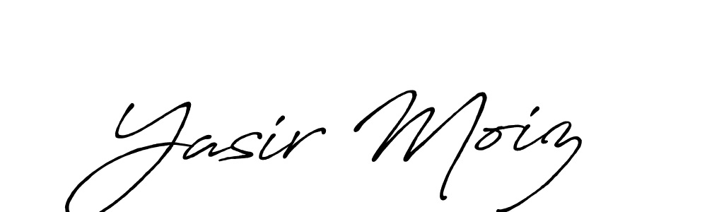 Design your own signature with our free online signature maker. With this signature software, you can create a handwritten (Antro_Vectra_Bolder) signature for name Yasir Moiz. Yasir Moiz signature style 7 images and pictures png