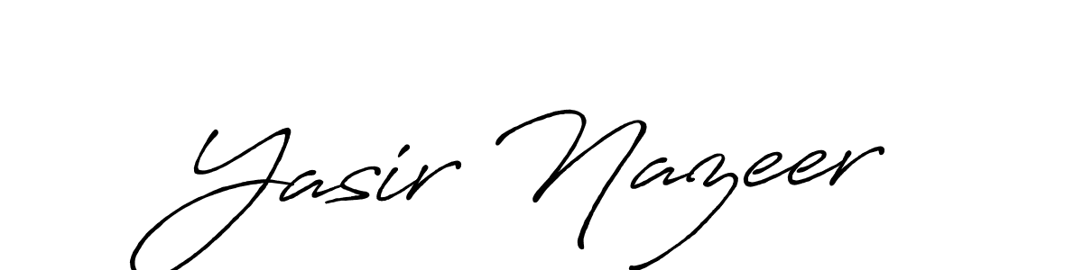 This is the best signature style for the Yasir Nazeer name. Also you like these signature font (Antro_Vectra_Bolder). Mix name signature. Yasir Nazeer signature style 7 images and pictures png