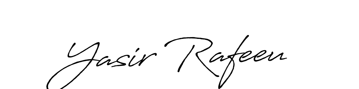 if you are searching for the best signature style for your name Yasir Rafeeu. so please give up your signature search. here we have designed multiple signature styles  using Antro_Vectra_Bolder. Yasir Rafeeu signature style 7 images and pictures png