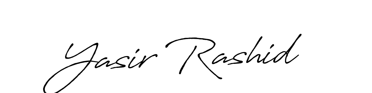 It looks lik you need a new signature style for name Yasir Rashid. Design unique handwritten (Antro_Vectra_Bolder) signature with our free signature maker in just a few clicks. Yasir Rashid signature style 7 images and pictures png