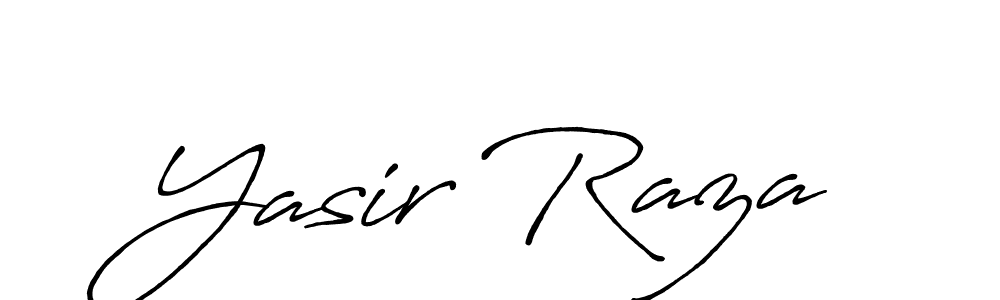 Use a signature maker to create a handwritten signature online. With this signature software, you can design (Antro_Vectra_Bolder) your own signature for name Yasir Raza. Yasir Raza signature style 7 images and pictures png