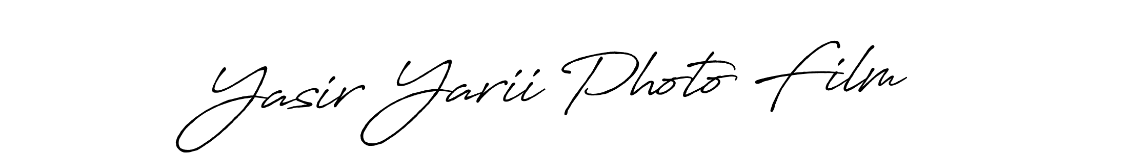 Antro_Vectra_Bolder is a professional signature style that is perfect for those who want to add a touch of class to their signature. It is also a great choice for those who want to make their signature more unique. Get Yasir Yarii Photo Film name to fancy signature for free. Yasir Yarii Photo Film signature style 7 images and pictures png