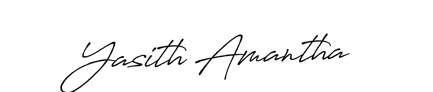 This is the best signature style for the Yasith Amantha name. Also you like these signature font (Antro_Vectra_Bolder). Mix name signature. Yasith Amantha signature style 7 images and pictures png