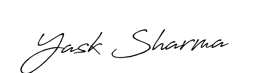 The best way (Antro_Vectra_Bolder) to make a short signature is to pick only two or three words in your name. The name Yask Sharma include a total of six letters. For converting this name. Yask Sharma signature style 7 images and pictures png