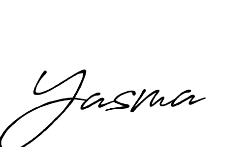 Make a beautiful signature design for name Yasma. With this signature (Antro_Vectra_Bolder) style, you can create a handwritten signature for free. Yasma signature style 7 images and pictures png