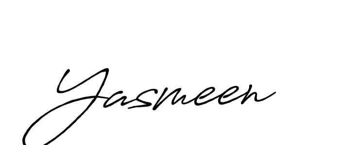 Also we have Yasmeen name is the best signature style. Create professional handwritten signature collection using Antro_Vectra_Bolder autograph style. Yasmeen signature style 7 images and pictures png
