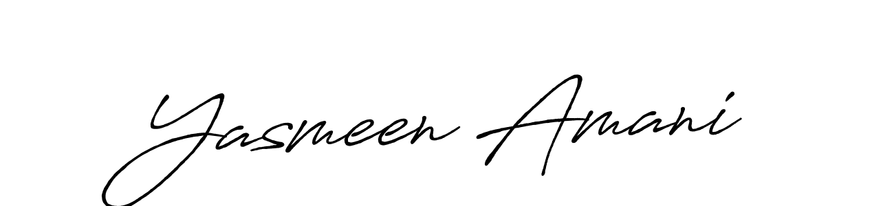 Also we have Yasmeen Amani name is the best signature style. Create professional handwritten signature collection using Antro_Vectra_Bolder autograph style. Yasmeen Amani signature style 7 images and pictures png