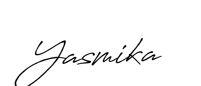 How to make Yasmika signature? Antro_Vectra_Bolder is a professional autograph style. Create handwritten signature for Yasmika name. Yasmika signature style 7 images and pictures png