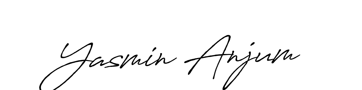 Make a beautiful signature design for name Yasmin Anjum. Use this online signature maker to create a handwritten signature for free. Yasmin Anjum signature style 7 images and pictures png
