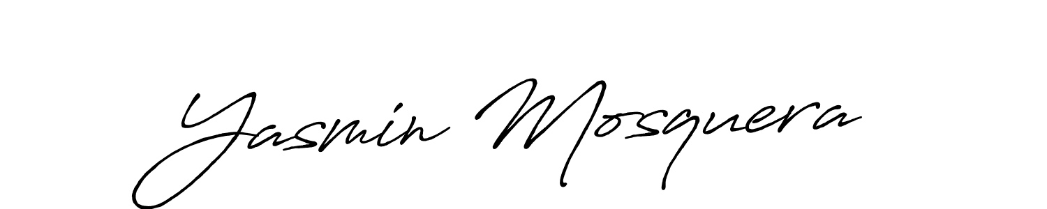 Make a beautiful signature design for name Yasmin Mosquera. With this signature (Antro_Vectra_Bolder) style, you can create a handwritten signature for free. Yasmin Mosquera signature style 7 images and pictures png