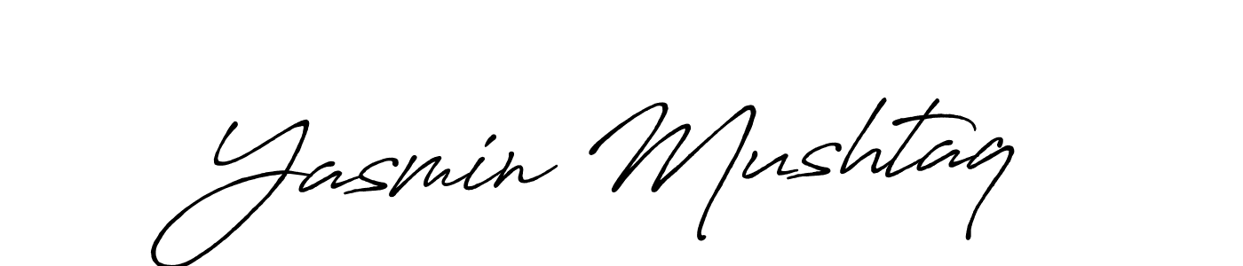 Use a signature maker to create a handwritten signature online. With this signature software, you can design (Antro_Vectra_Bolder) your own signature for name Yasmin Mushtaq. Yasmin Mushtaq signature style 7 images and pictures png