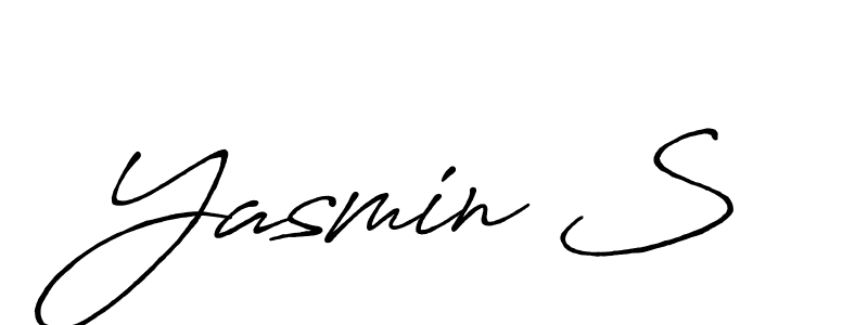 Design your own signature with our free online signature maker. With this signature software, you can create a handwritten (Antro_Vectra_Bolder) signature for name Yasmin S. Yasmin S signature style 7 images and pictures png