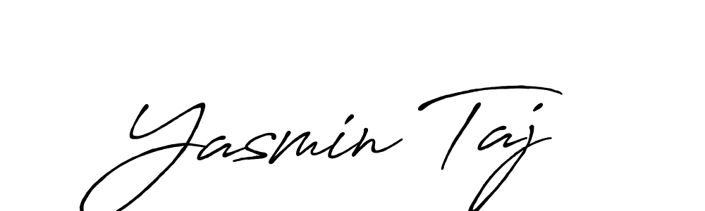 It looks lik you need a new signature style for name Yasmin Taj. Design unique handwritten (Antro_Vectra_Bolder) signature with our free signature maker in just a few clicks. Yasmin Taj signature style 7 images and pictures png