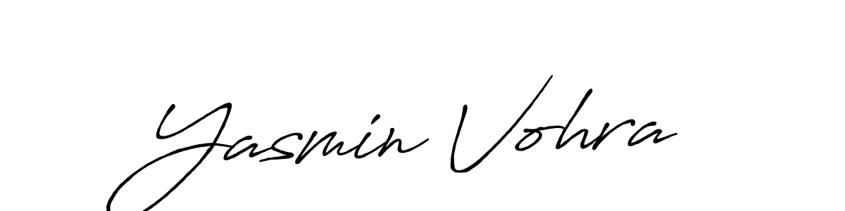 It looks lik you need a new signature style for name Yasmin Vohra. Design unique handwritten (Antro_Vectra_Bolder) signature with our free signature maker in just a few clicks. Yasmin Vohra signature style 7 images and pictures png