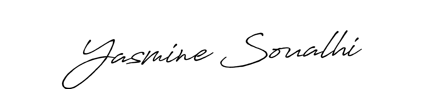 This is the best signature style for the Yasmine Soualhi name. Also you like these signature font (Antro_Vectra_Bolder). Mix name signature. Yasmine Soualhi signature style 7 images and pictures png