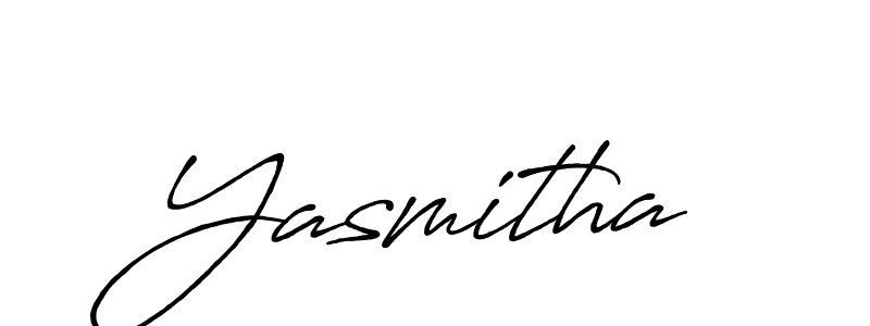 How to make Yasmitha name signature. Use Antro_Vectra_Bolder style for creating short signs online. This is the latest handwritten sign. Yasmitha signature style 7 images and pictures png